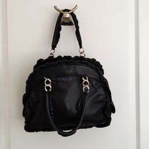Treesje black leather bag